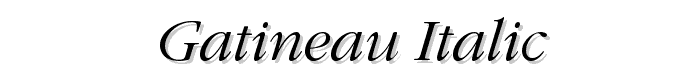 Gatineau Italic font